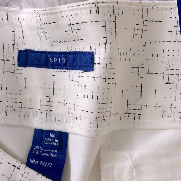 NWT Apt. 9 Abstract Studded Weekend Shorts - Picture 5 of 6